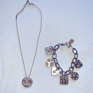 Brighton Necklace & Bracelet Set Vintage Reversible